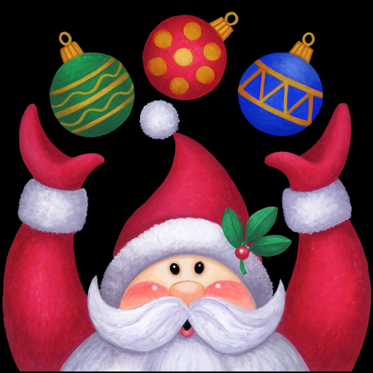 Santa Ornament 3  M-1847