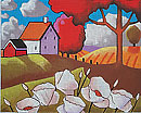 White Blooms & Field  M-1951