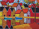 Town Harbor Reflection  M-1955