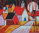 Roadway Town Noon  M-1956