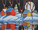 Night Snow Reflection  M-1957