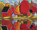 Autumn - River Reflection  M-1958