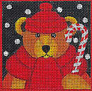 Teddy with Candycane  M-1989
