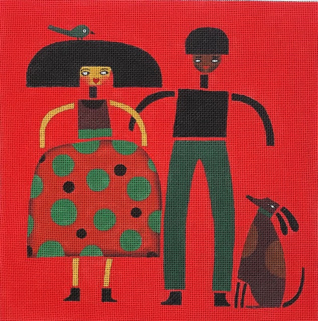 Couple, Bird, Dog  M-2007