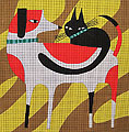 Cat on Back  M-2016