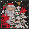 Woodland Santa - Cardinals  M-2031