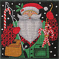 Woodland Santa - Fisherman  M-2034