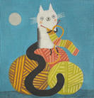 Knitting Kitty M-2219