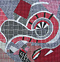 Gee's Geometric Red  M-1760B
