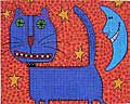 Cat and the Moon  M-788