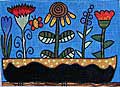 Flowers & Ladybug  M-802