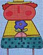 Girl with Violet  M-807