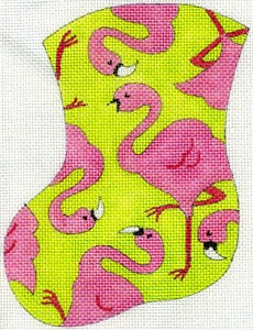 Yard Art (Pink Flamingos) Mini Stocking MX-151