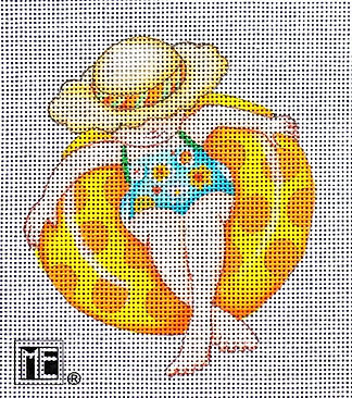 Beach & Sea: Yellow Innertubing Lady MEBH01A