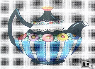 Teapot: Blue & Black Teapot METT02