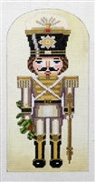 Black & Ecru Nutcracker Ornament NC-6b