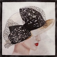 Black Lace Hat PH-2b