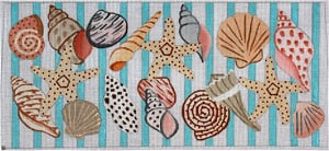 Shells And Aqua Stripes PL-457