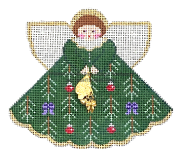 Angel with Charms: Trim the Tree (Green) PP996AD