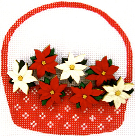 Basket Poinsettias HB-281A