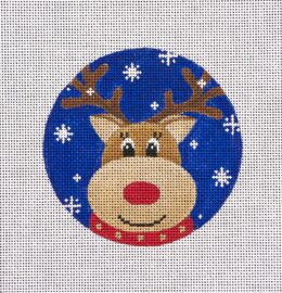 Reindeer Blue Snowflake  RN01