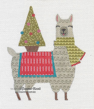 Animals: Christmas Tree Llama SNAN20