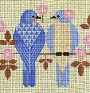 Bluebirds and Rose SP-024