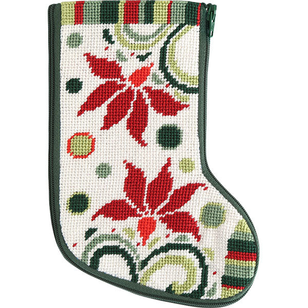 Modern Poinsettia Mini Stocking SZ1001