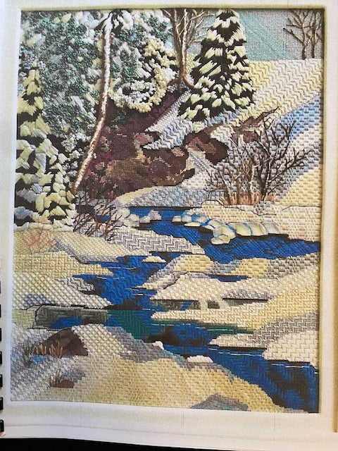 Spring Thaw Line Drawn and Counted Needlepoint Kit