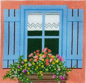 Window - Blue Shutters T-5a