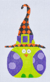 Purple Polka Dot Witch Owl TL-04