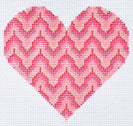 Pink Bargello Heart TM-32