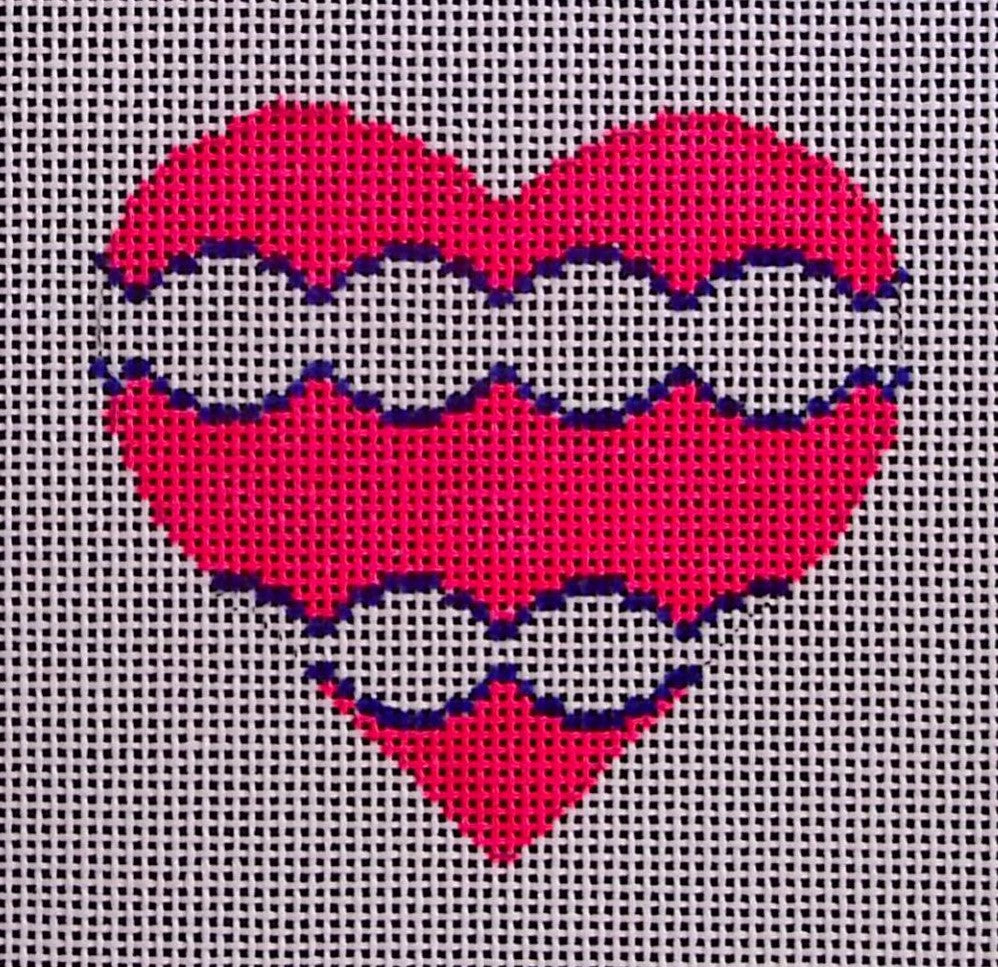 Bright Pink Heart H-64