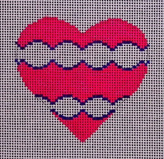 Bright Pink Heart H-64