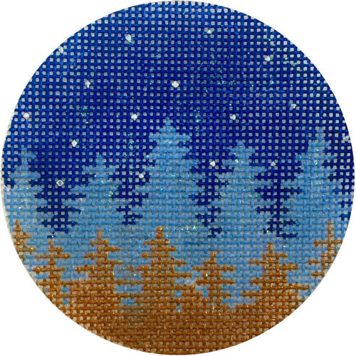 Faded Night Trees Ornament X304