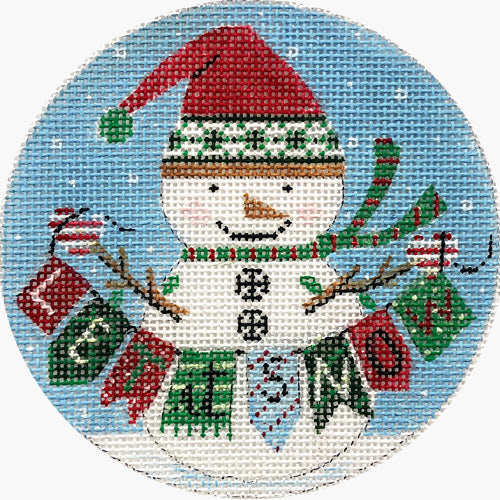 Snowman With Sign X350