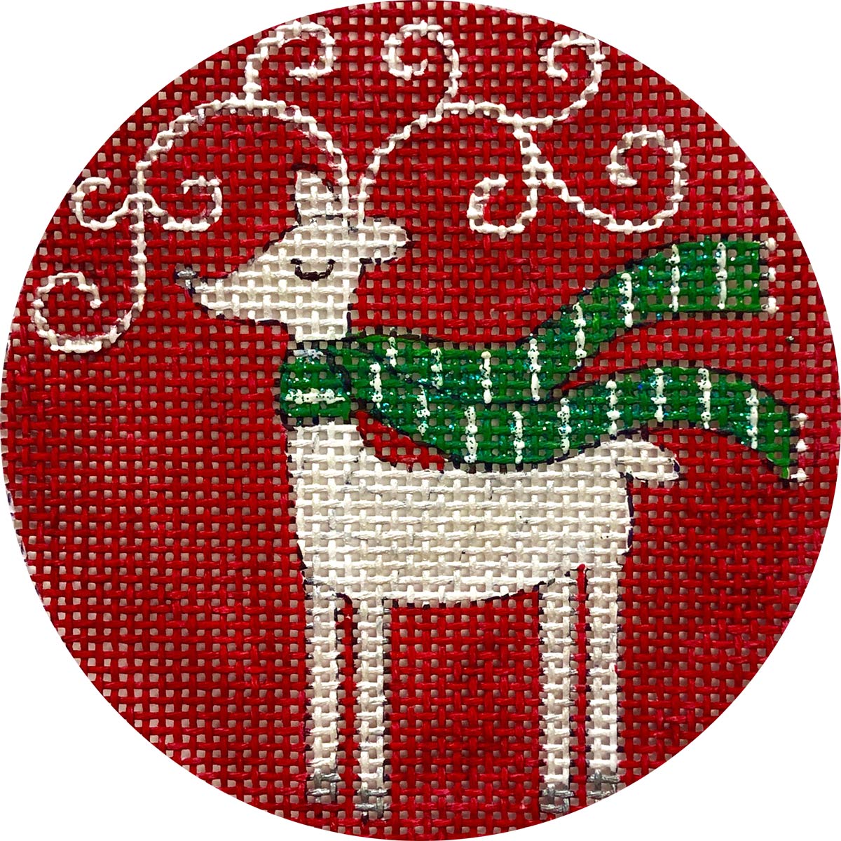 Reindeer On Red X375