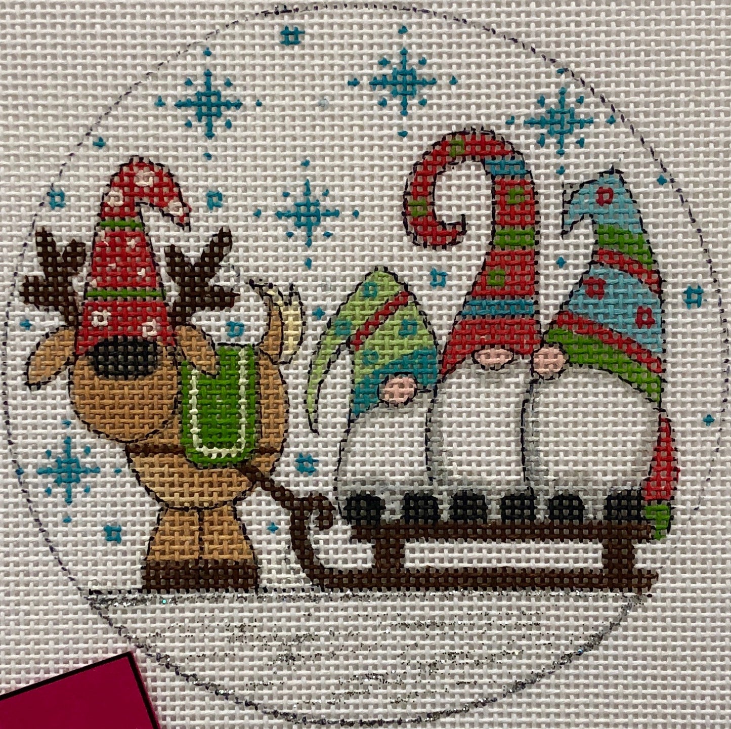 Gnomes On A Sled X421