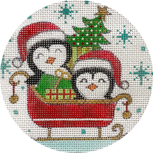 Penguins In Sled X432