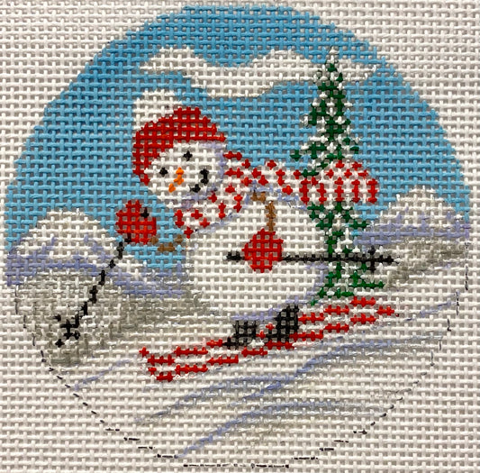Skiing Snowman X446