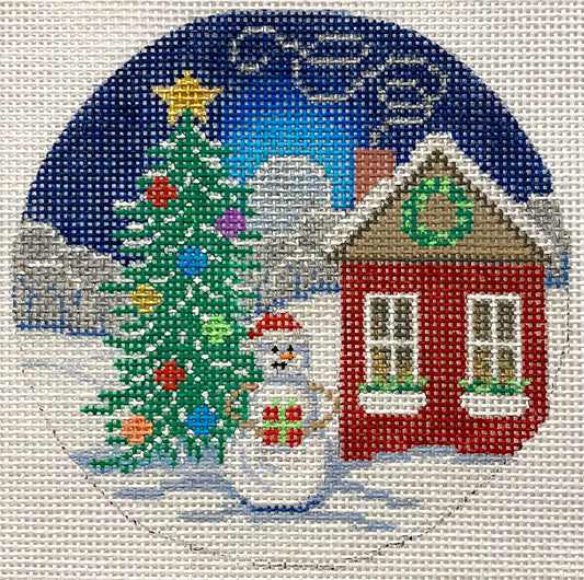 Snowman W/ Tree X449