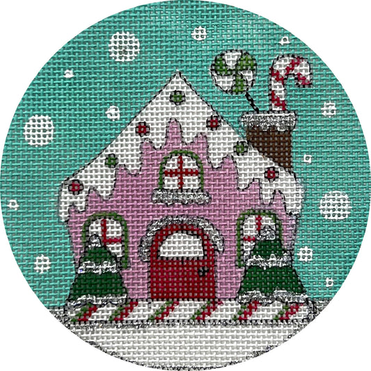 Pink Gingerbread House X571