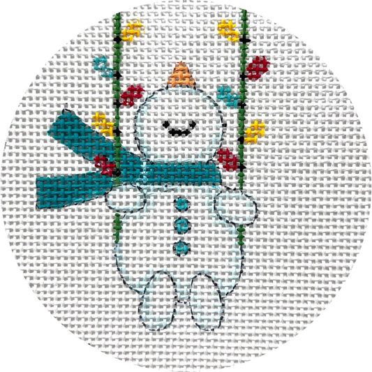 Snowman On Swing X586