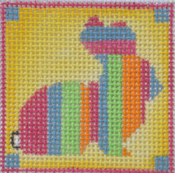 Striped Bunny Pocket Project ZIA-23