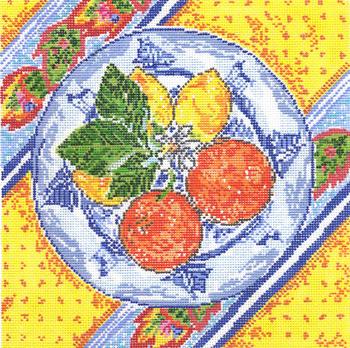 Lemons And Oranges Plate  SWB1030