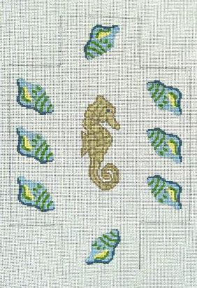 Seahorse & Shells BRK214