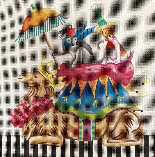 Camel with Monkey And Dog  AN331
