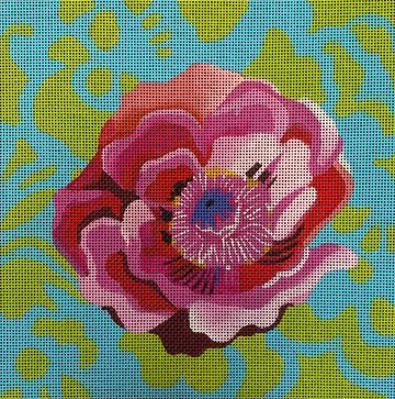 Pink Peony with Green Swithirls  FF324