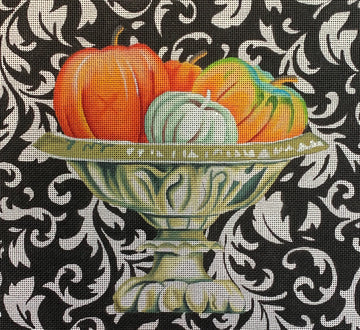 Elegant Pumpkins In Urn  FF242