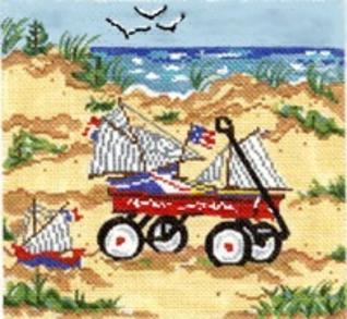 Wagon W/Boats  SWB128